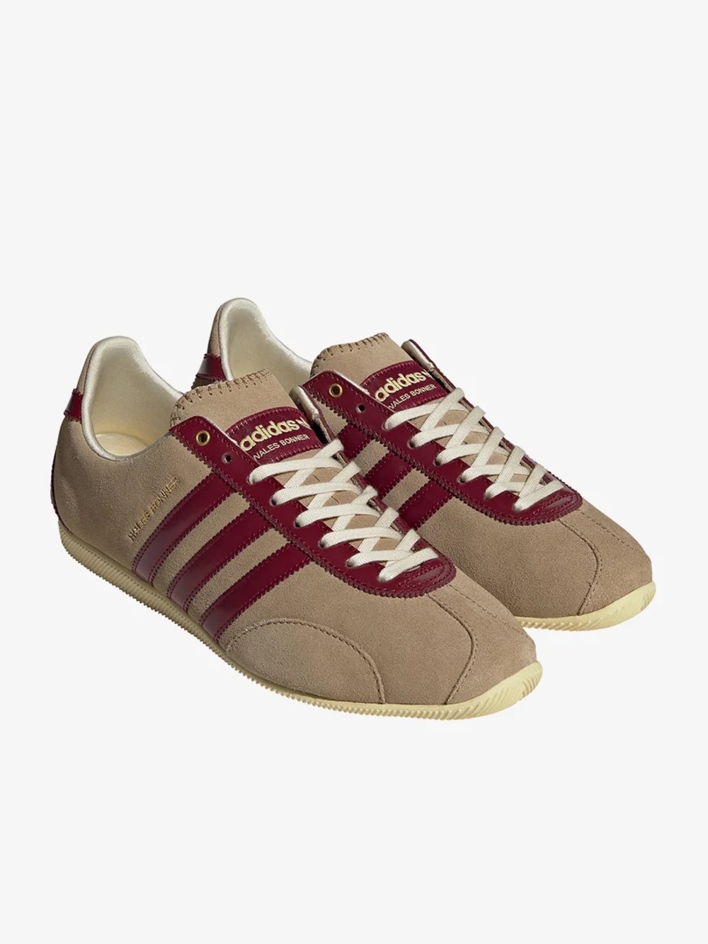 Wales Bonner x Adidas Cardboard Collegiate in Burgundy